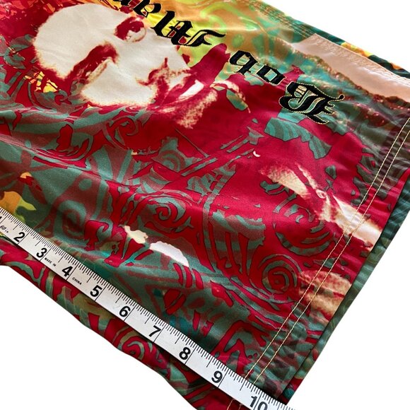 Bob Marley Dragonfly Clothing Co. Jamaican Reggae Surf Board Shorts Trunks Sz 38 - Picture 3 of 7
